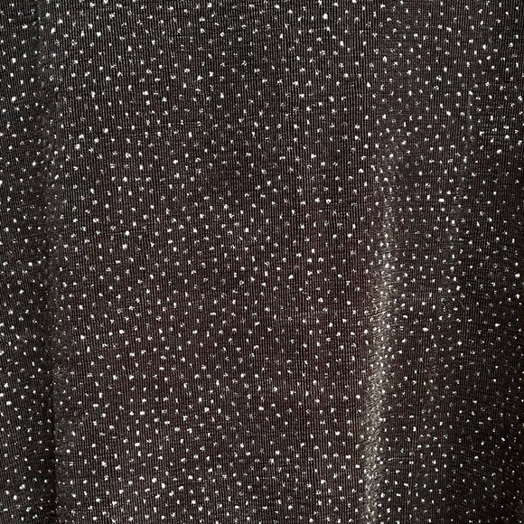 90s Rabbit Rabbit Rabbit Designs Black Sparkle Longsleeve Slinky Mini Dress - Picture 4 of 6